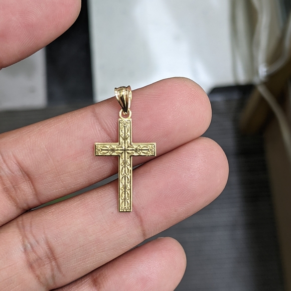 14kt Real Gold Cross Pendant